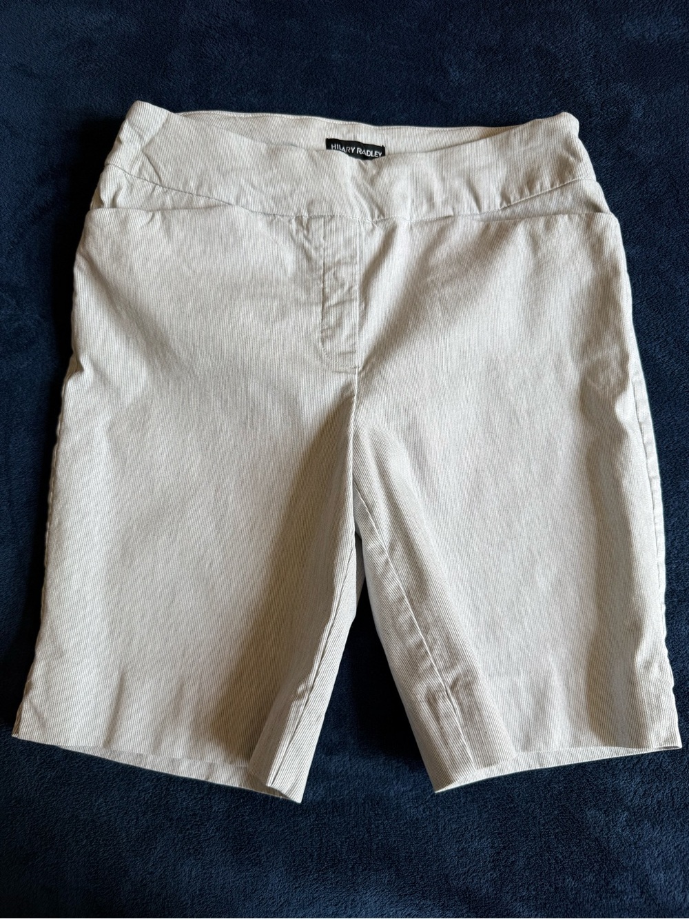 Hilary Radley Cream Bermuda Shorts - Tailored Knee Length